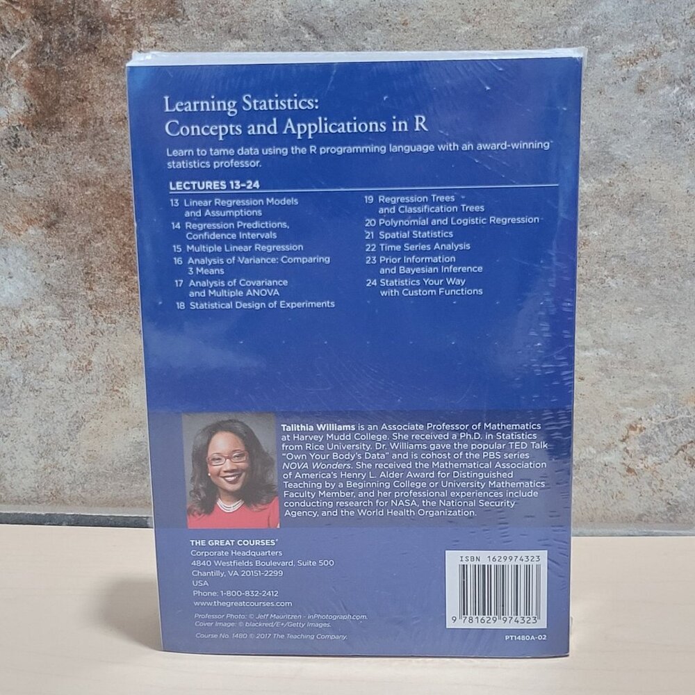 Learning Statistics Concepts and Applications in R Lectures 1-12 Transcript Book - Picture 2 of 9